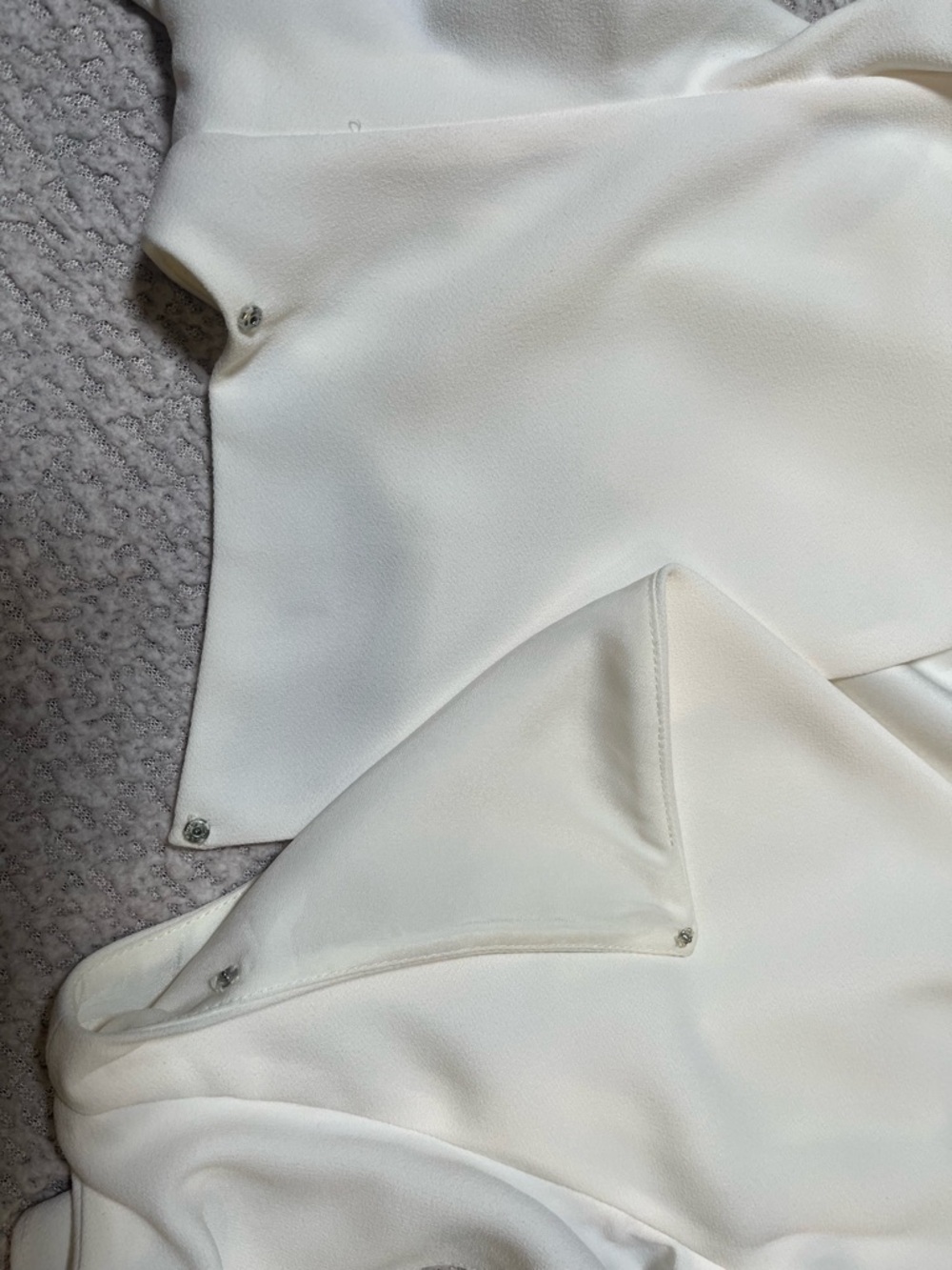 J. Crew Colorblocked Ruffle Sleeve Jumpsuit in Ivory & Black Size 0 - Picture 11 of 17